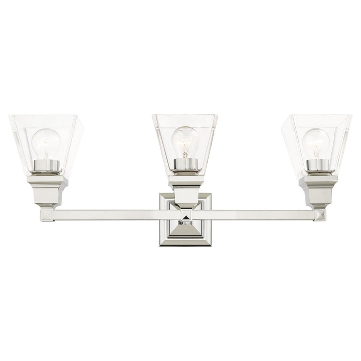 Livex Mission 17173-05 Bath Vanity Light 26 in. wide - Polished Chrome