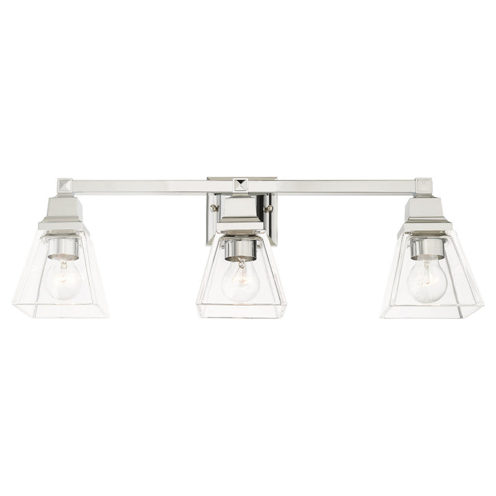 Livex Mission 17173-05 Bath Vanity Light 26 in. wide - Polished Chrome