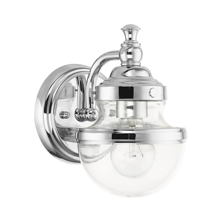 Livex Oldwick 17411-05 Wall Sconce Light - Polished Chrome