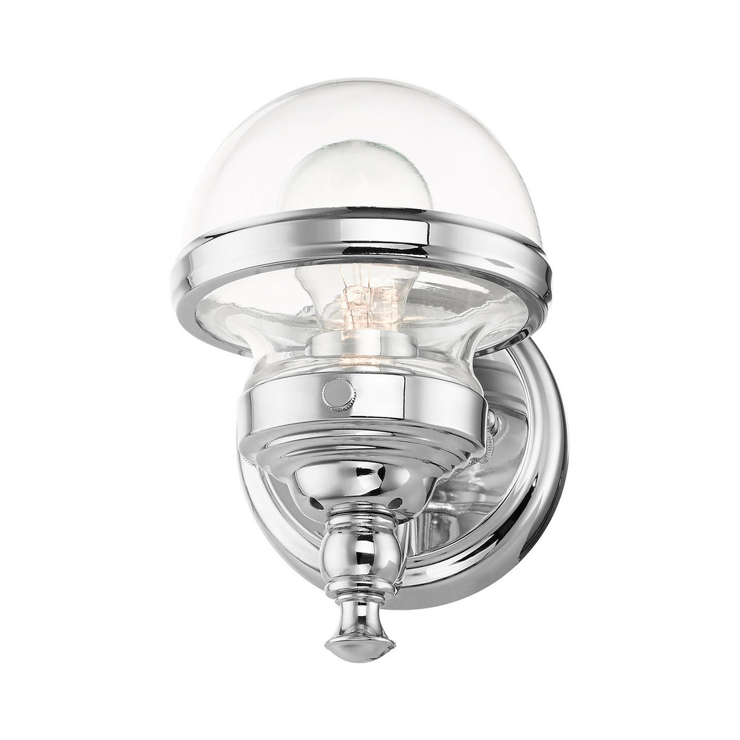 Livex Oldwick 17411-05 Wall Sconce Light - Polished Chrome