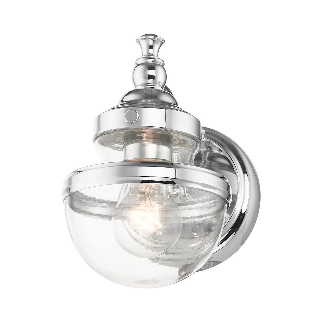 Livex Oldwick 17411-05 Wall Sconce Light - Polished Chrome