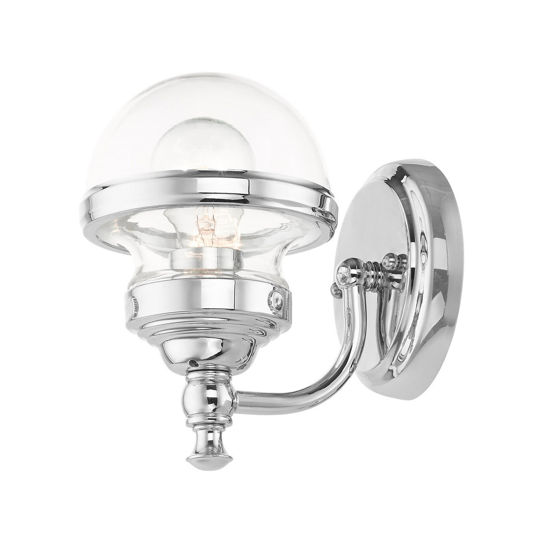 Livex Oldwick 17411-05 Wall Sconce Light - Polished Chrome
