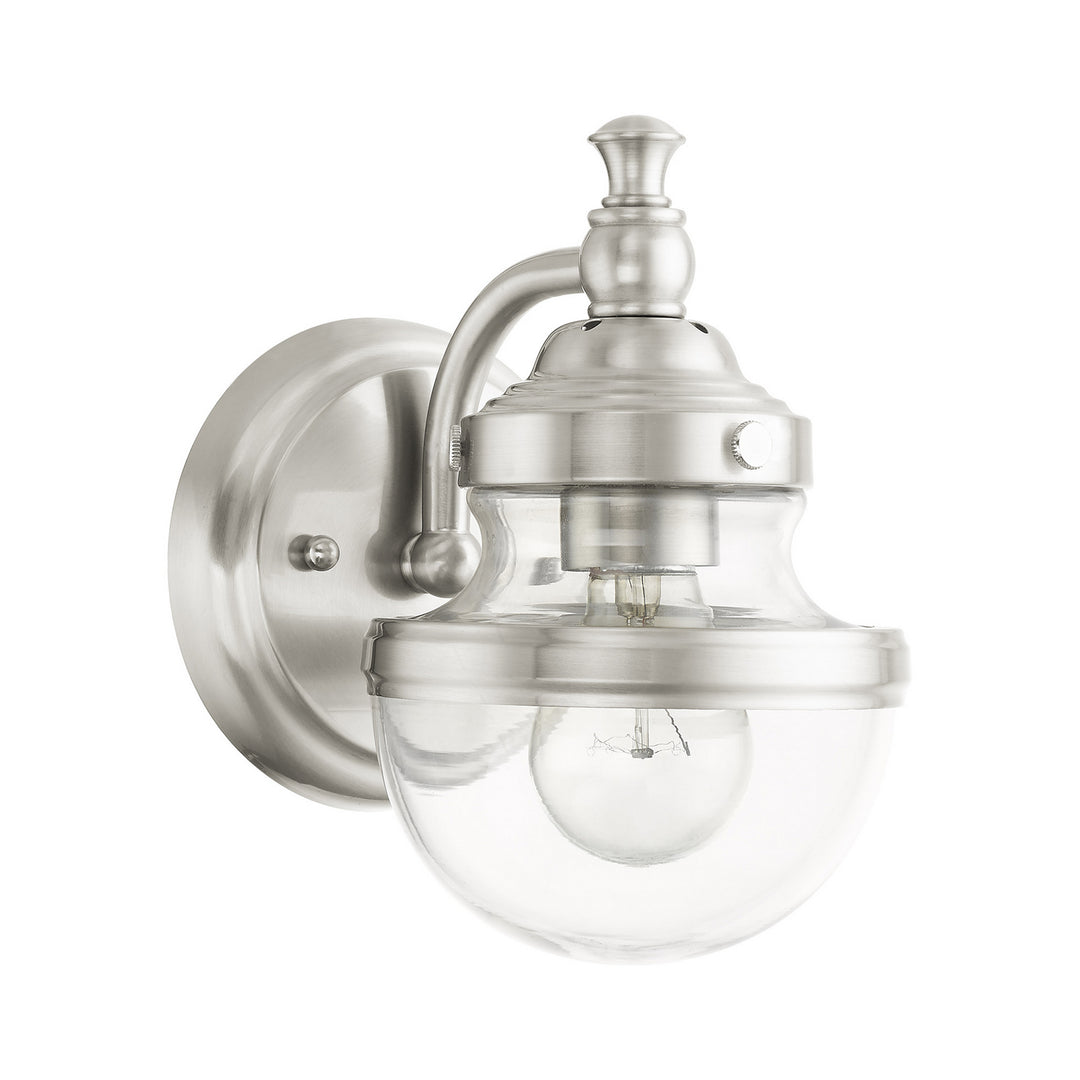 Livex Oldwick 17411-91 Wall Sconce Light - Brushed Nickel