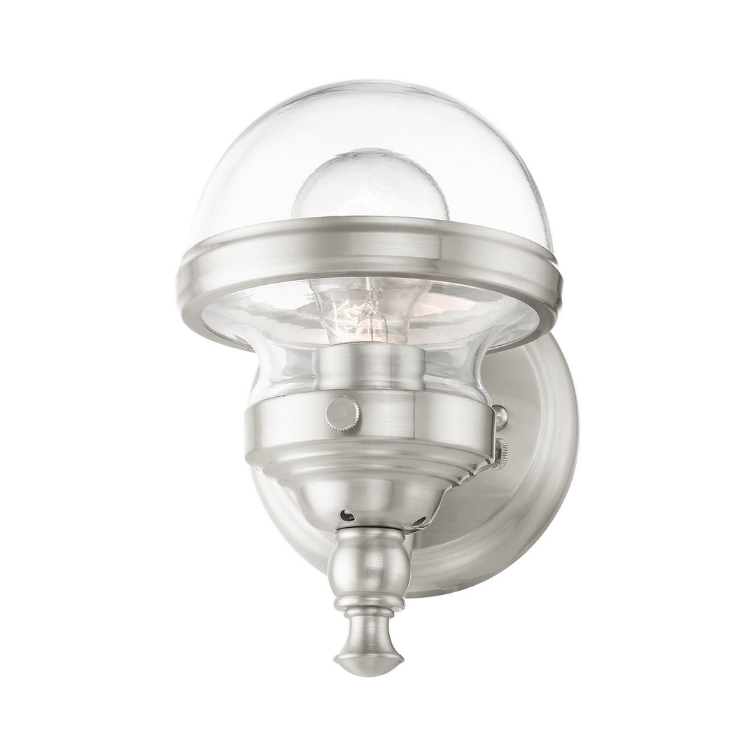 Livex Oldwick 17411-91 Wall Sconce Light - Brushed Nickel