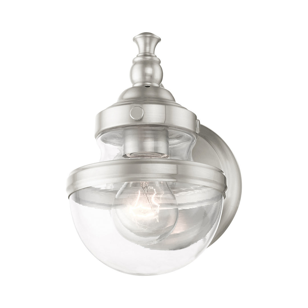 Livex Oldwick 17411-91 Wall Sconce Light - Brushed Nickel