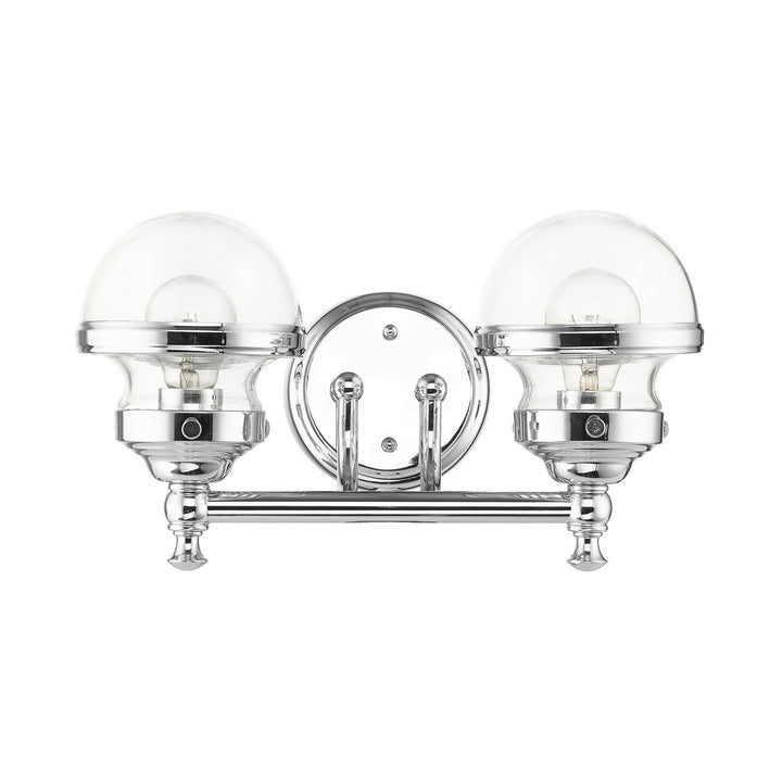 Livex Oldwick 17412-05 Bath Vanity Light 15 in. wide - Polished Chrome