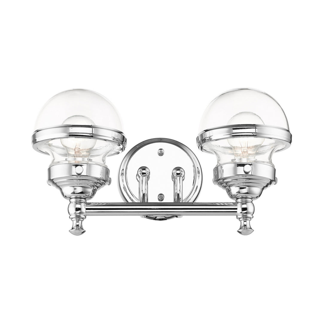 Livex Oldwick 17412-05 Bath Vanity Light 15 in. wide - Polished Chrome