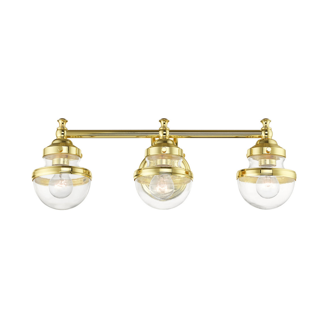 Livex Oldwick 17413-02 Bath Vanity Light 24 in. wide - Polished Brass