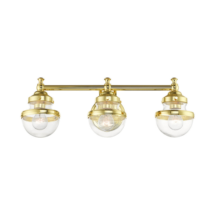 Livex Oldwick 17413-02 Bath Vanity Light 24 in. wide - Polished Brass