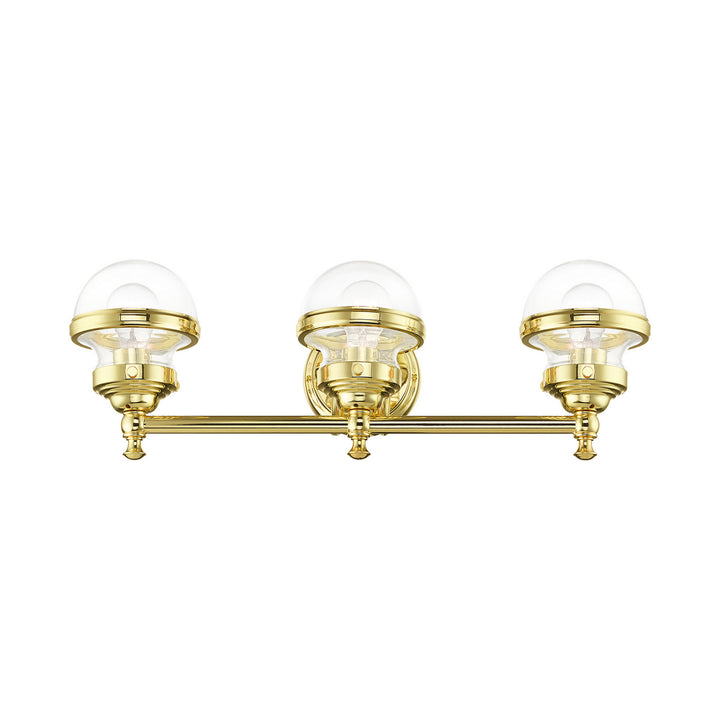 Livex Oldwick 17413-02 Bath Vanity Light 24 in. wide - Polished Brass