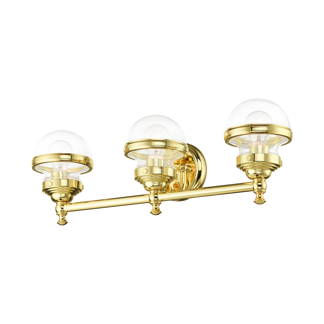 Livex Oldwick 17413-02 Bath Vanity Light 24 in. wide - Polished Brass