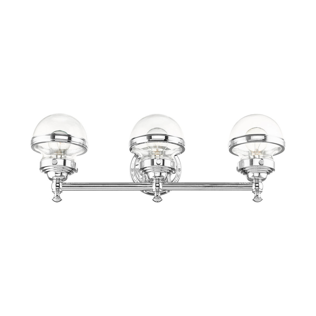 Livex Oldwick 17413-05 Bath Vanity Light 24 in. wide - Polished Chrome