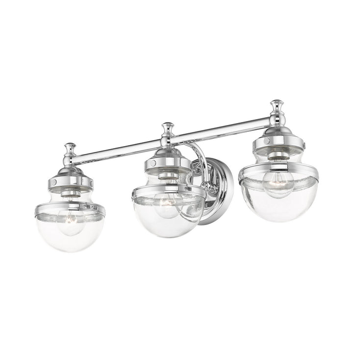 Livex Oldwick 17413-05 Bath Vanity Light 24 in. wide - Polished Chrome