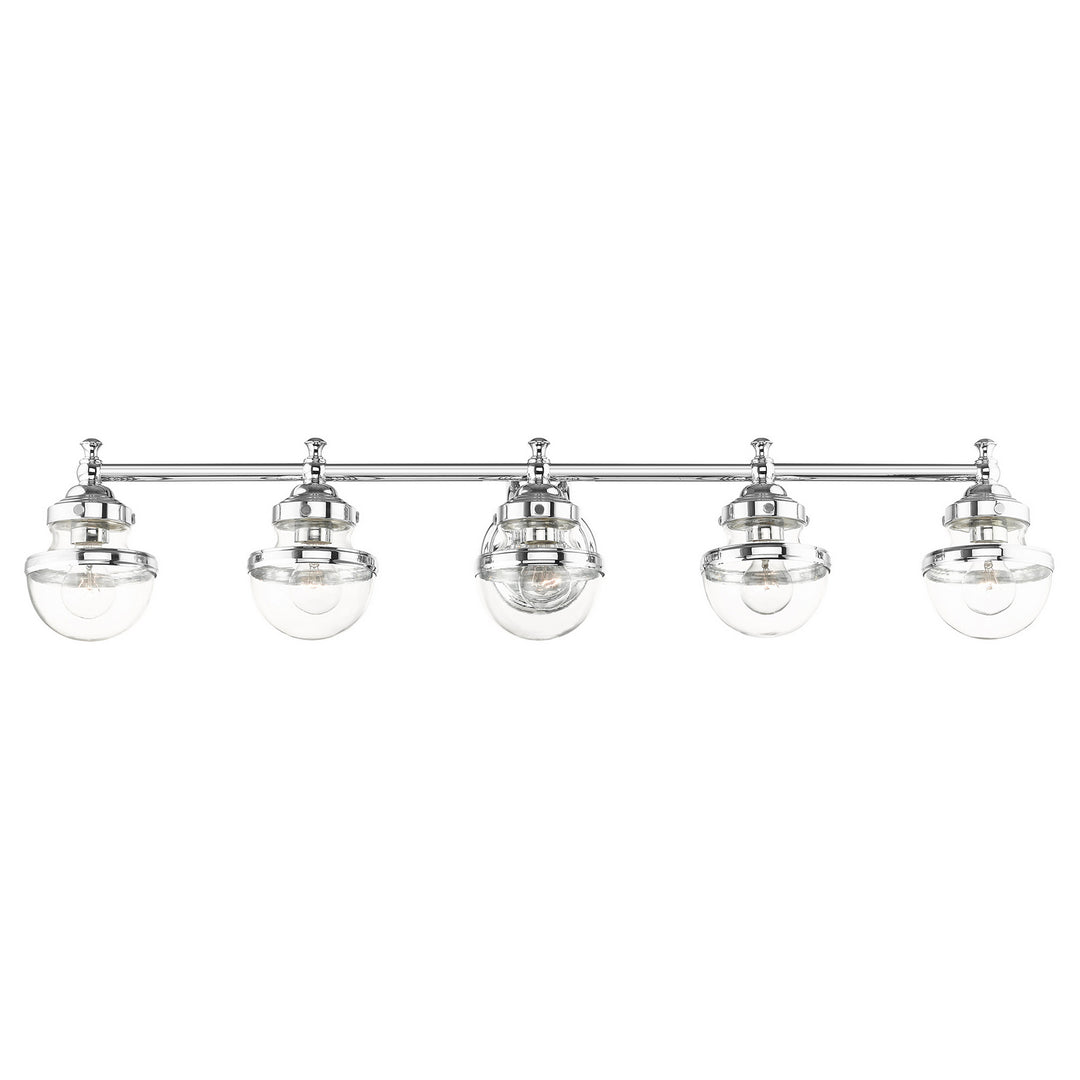 Livex Oldwick 17415-05 Bath Vanity Light 42 in. wide - Polished Chrome