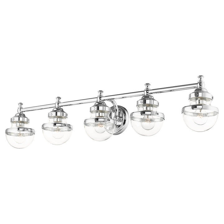 Livex Oldwick 17415-05 Bath Vanity Light 42 in. wide - Polished Chrome