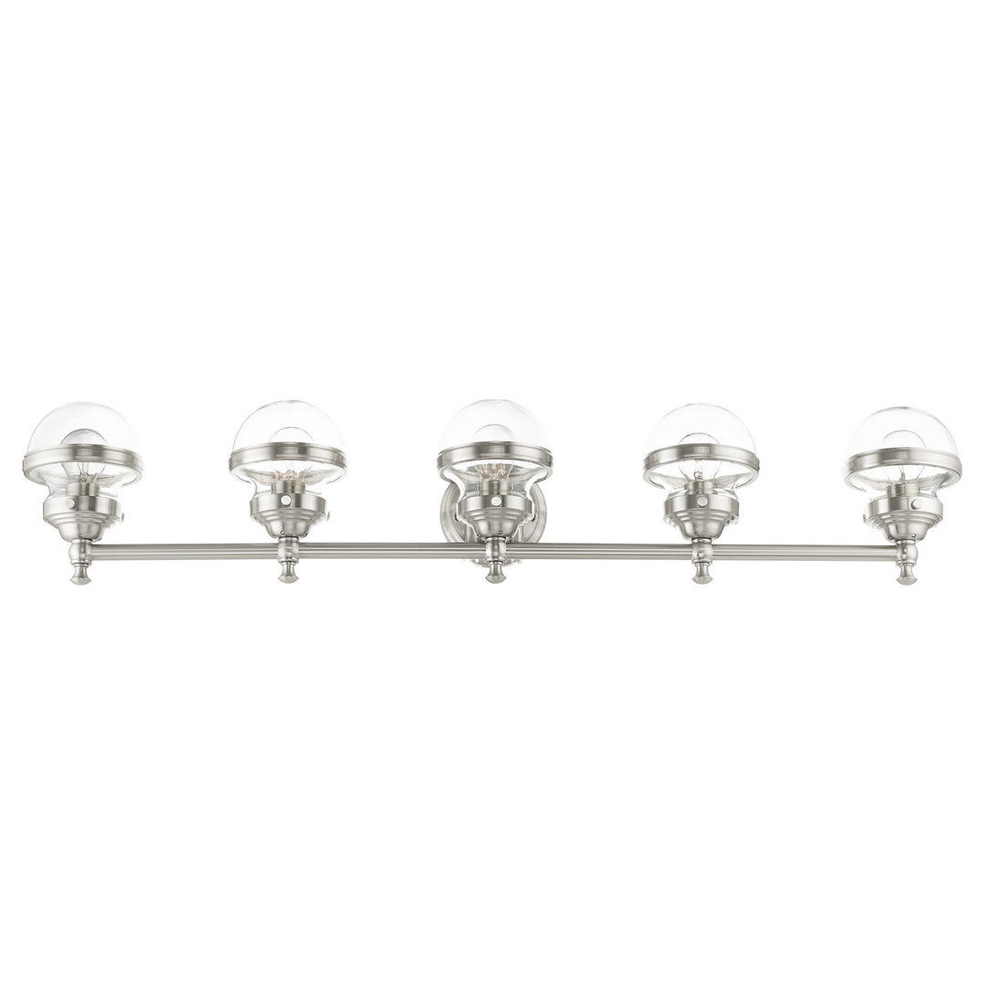 Livex Oldwick 17415-91 Bath Vanity Light 42 in. wide - Brushed Nickel