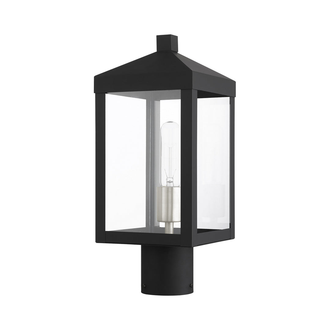 Livex Lighting 20590-04  Nyack Outdoor Black W/ Brushed Nickel Cluster
