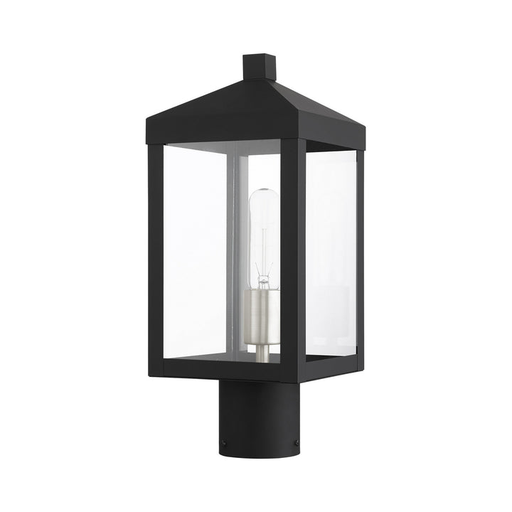 Livex Lighting 20590-04  Nyack Outdoor Black W/ Brushed Nickel Cluster