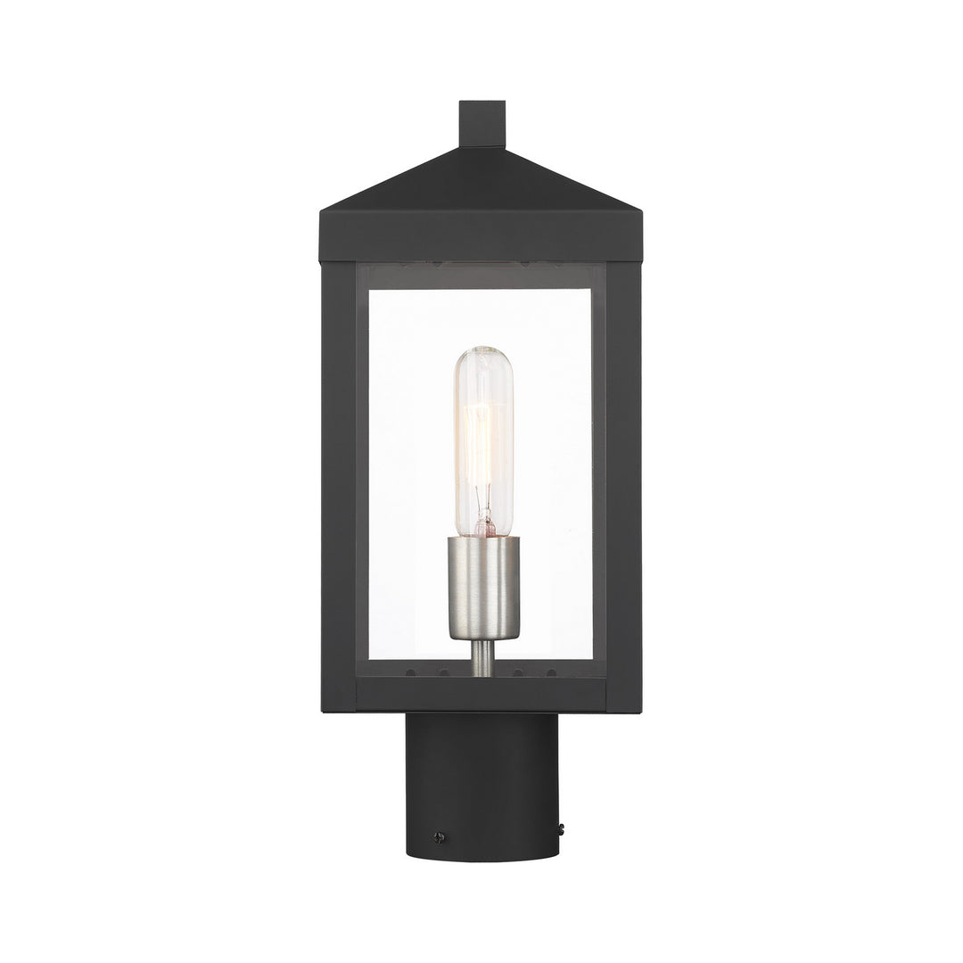Livex Lighting 20590-04  Nyack Outdoor Black W/ Brushed Nickel Cluster