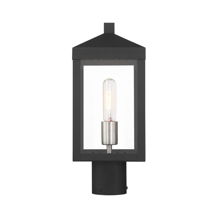 Livex Lighting 20590-04  Nyack Outdoor Black W/ Brushed Nickel Cluster