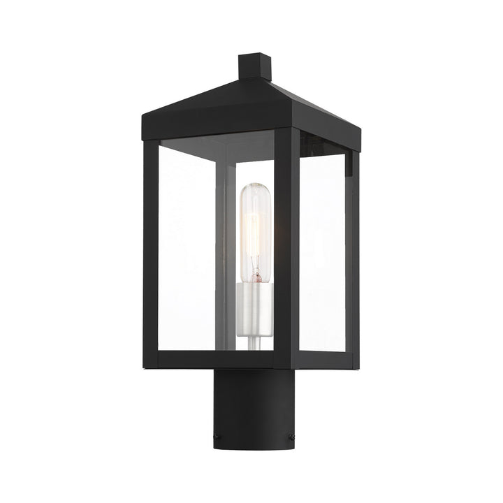 Livex Lighting 20590-04  Nyack Outdoor Black W/ Brushed Nickel Cluster