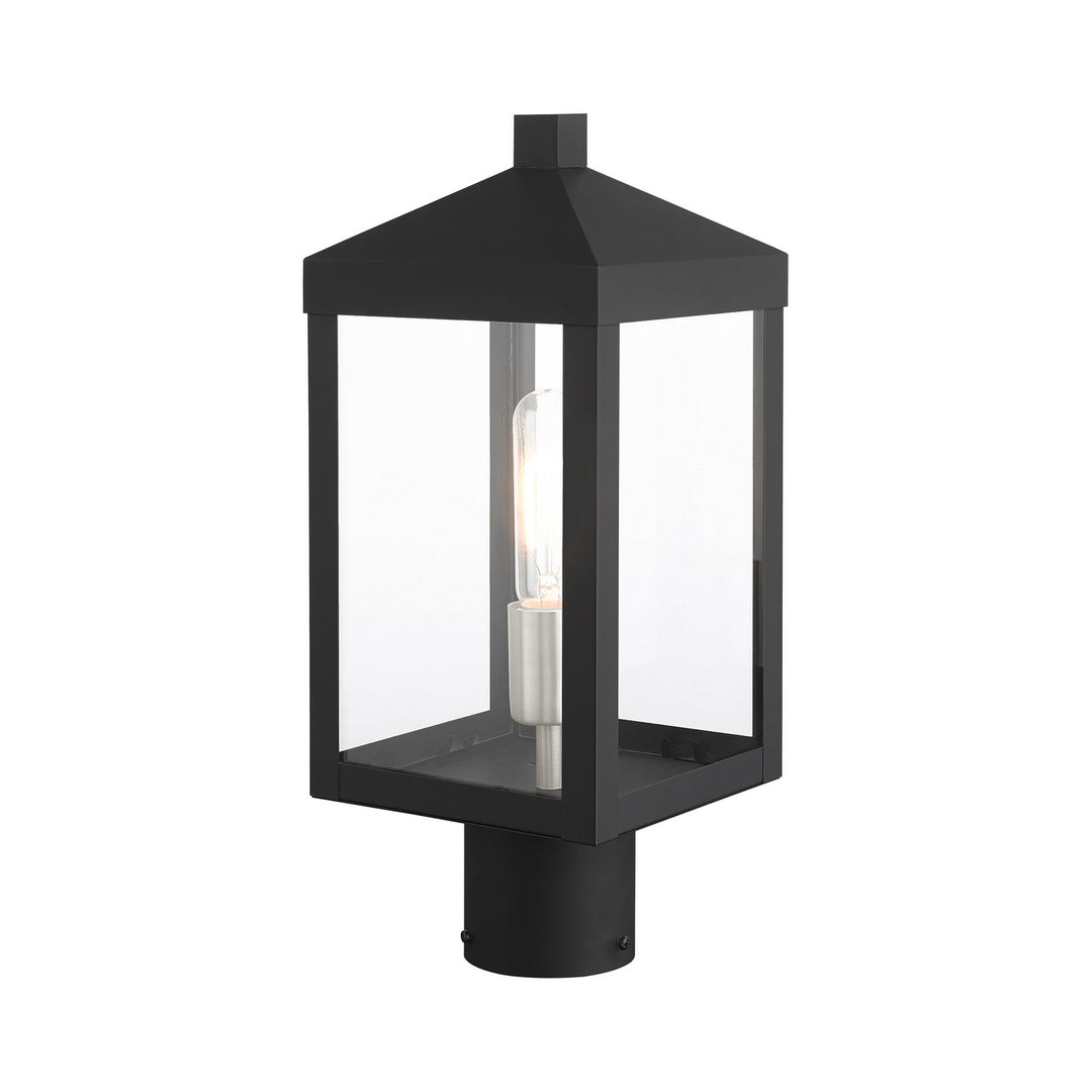 Livex Lighting 20590-04  Nyack Outdoor Black W/ Brushed Nickel Cluster