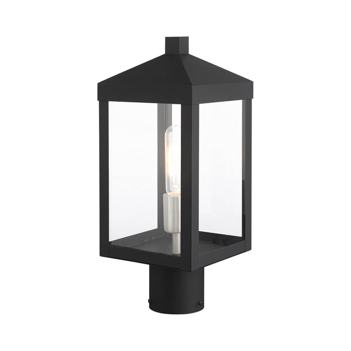 Livex Lighting 20590-04  Nyack Outdoor Black W/ Brushed Nickel Cluster