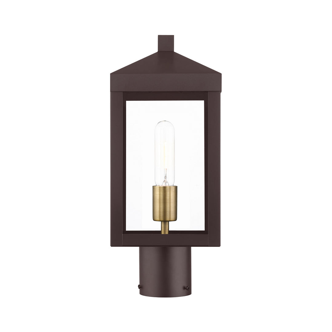 Livex Lighting 20590-07  Nyack Outdoor Bronze W/ Antique Brass Cluster
