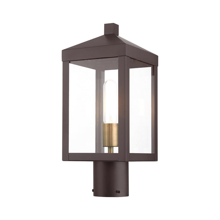 Livex Lighting 20590-07  Nyack Outdoor Bronze W/ Antique Brass Cluster