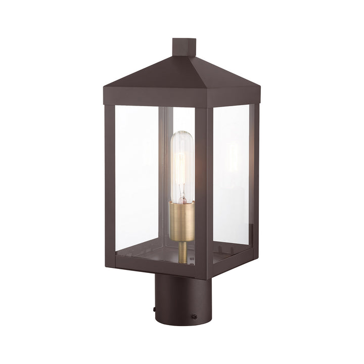 Livex Lighting 20590-07  Nyack Outdoor Bronze W/ Antique Brass Cluster