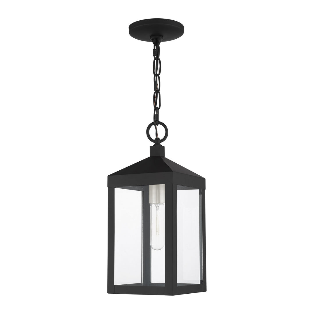 Livex Lighting 20591-04  Nyack Outdoor Black W/ Brushed Nickel Cluster