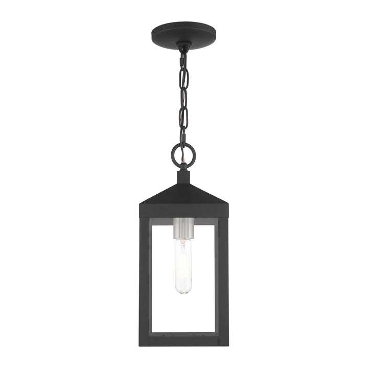 Livex Lighting 20591-04  Nyack Outdoor Black W/ Brushed Nickel Cluster
