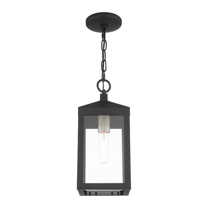 Livex Lighting 20591-04  Nyack Outdoor Black W/ Brushed Nickel Cluster