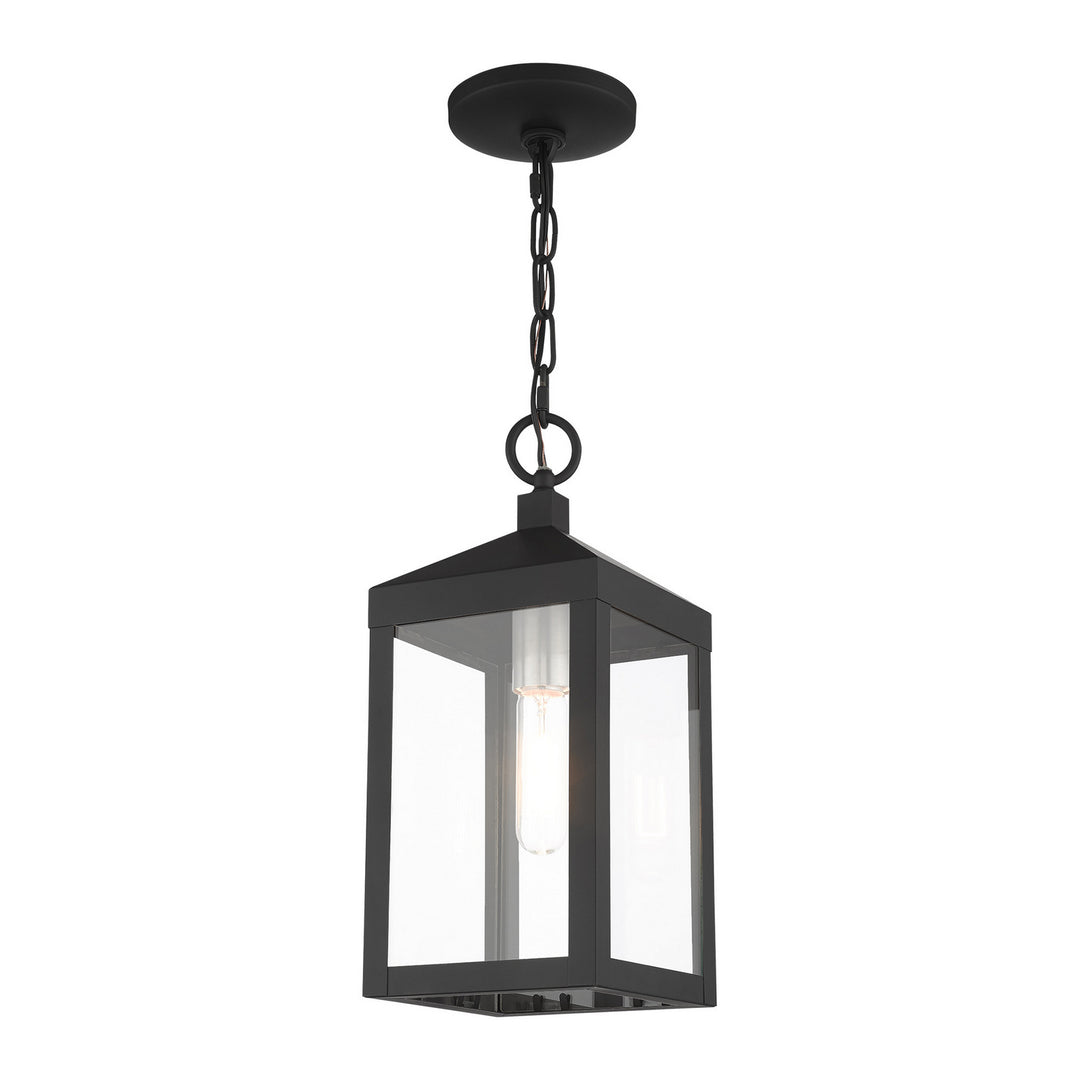 Livex Lighting 20591-04  Nyack Outdoor Black W/ Brushed Nickel Cluster
