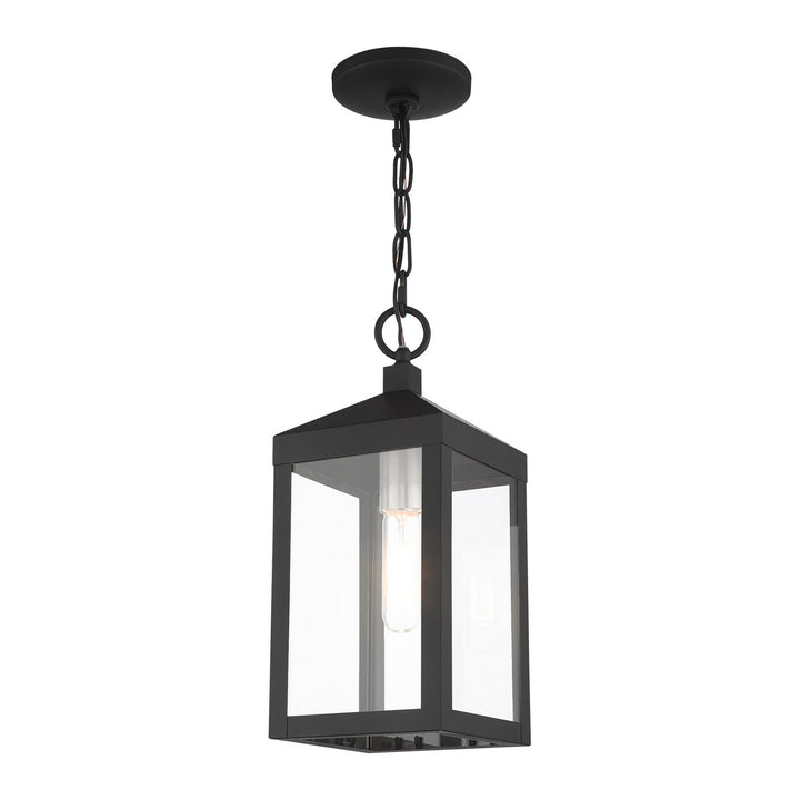 Livex Lighting 20591-04  Nyack Outdoor Black W/ Brushed Nickel Cluster
