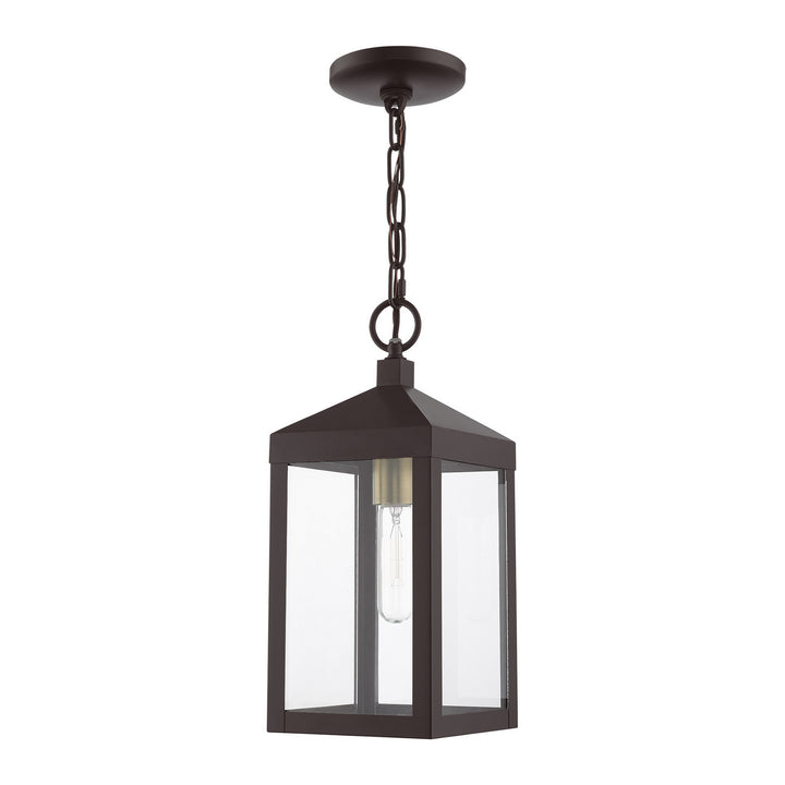 Livex Lighting 20591-07  Nyack Outdoor Bronze W/ Antique Brass Cluster