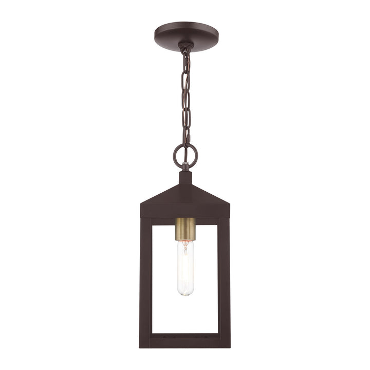 Livex Lighting 20591-07  Nyack Outdoor Bronze W/ Antique Brass Cluster