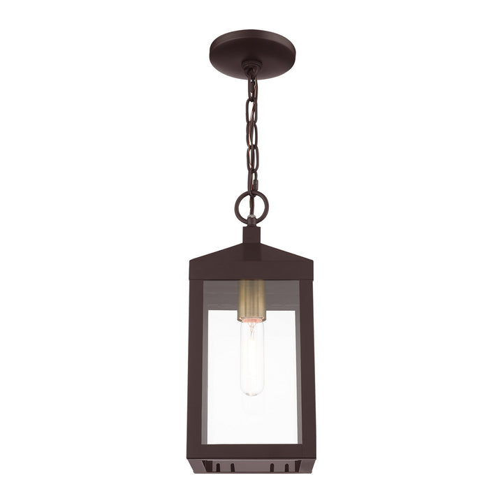 Livex Lighting 20591-07  Nyack Outdoor Bronze W/ Antique Brass Cluster