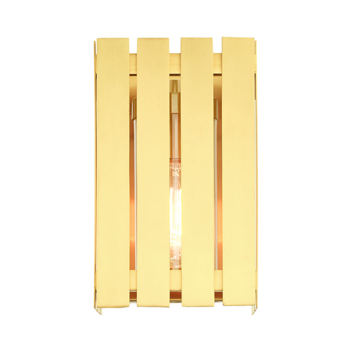 Livex Lighting 20751-12  Greenwich Outdoor Satin Brass