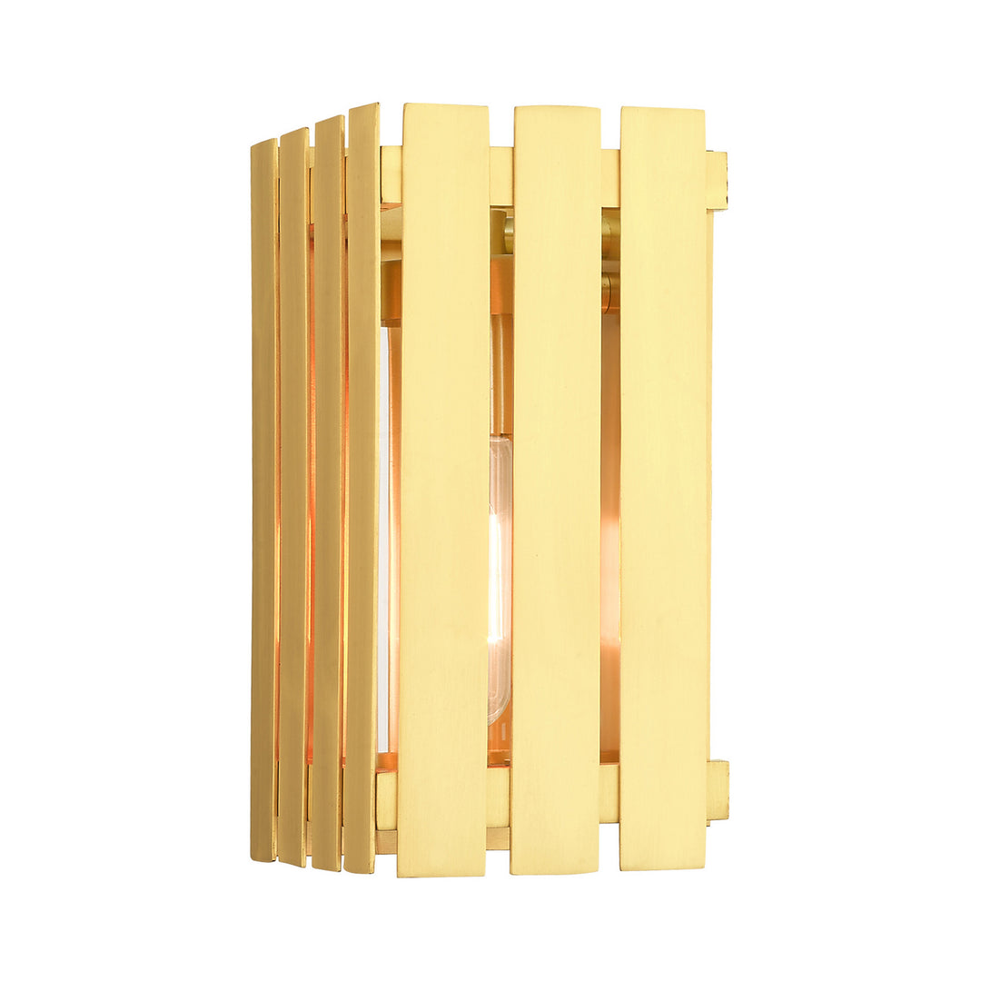 Livex Lighting 20751-12  Greenwich Outdoor Satin Brass