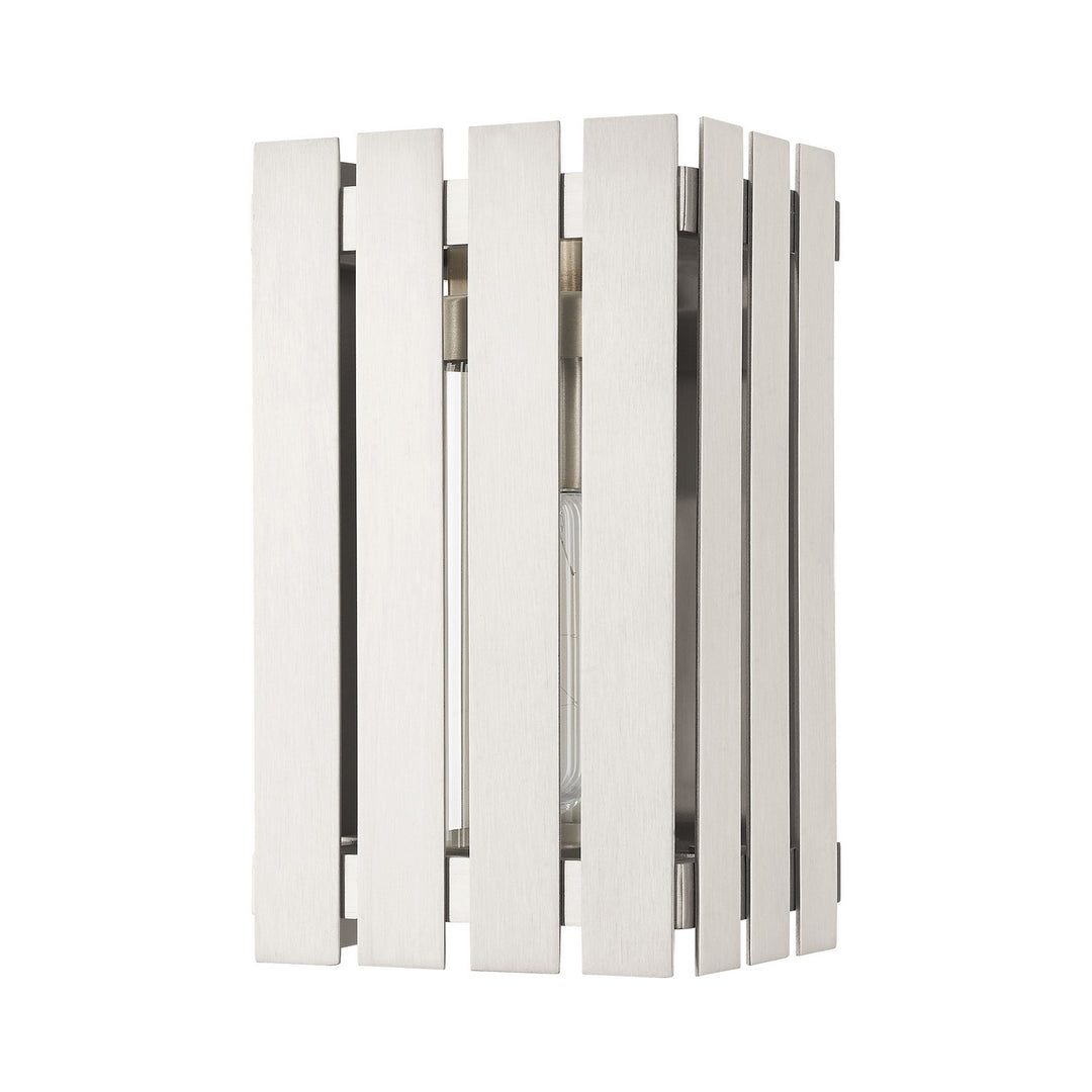 Livex Lighting 20751-91  Greenwich Outdoor Brushed Nickel