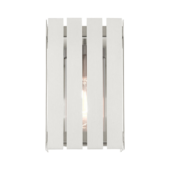 Livex Lighting 20751-91  Greenwich Outdoor Brushed Nickel