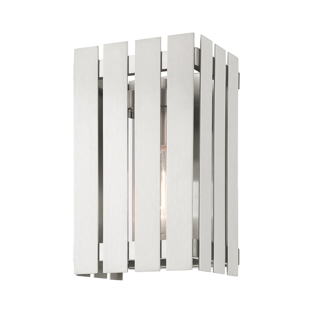 Livex Lighting 20751-91  Greenwich Outdoor Brushed Nickel