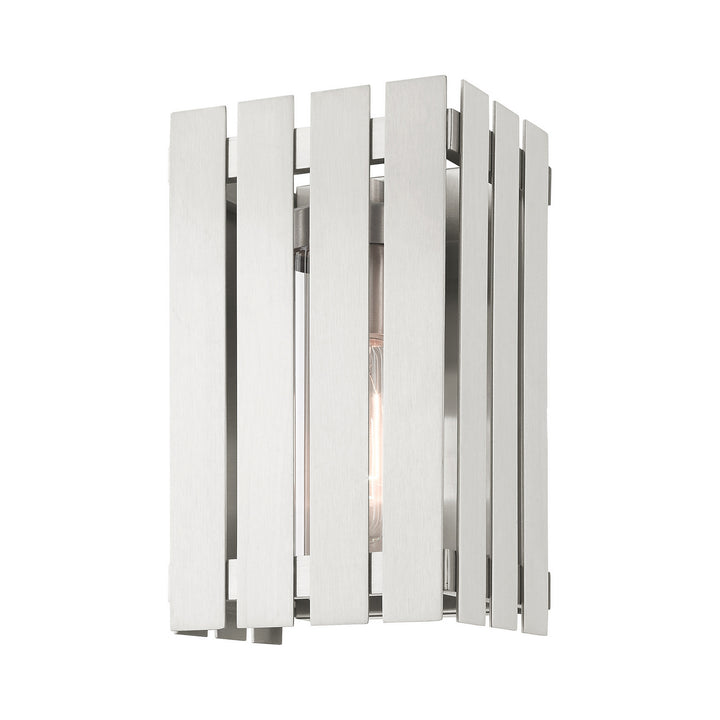 Livex Lighting 20751-91  Greenwich Outdoor Brushed Nickel