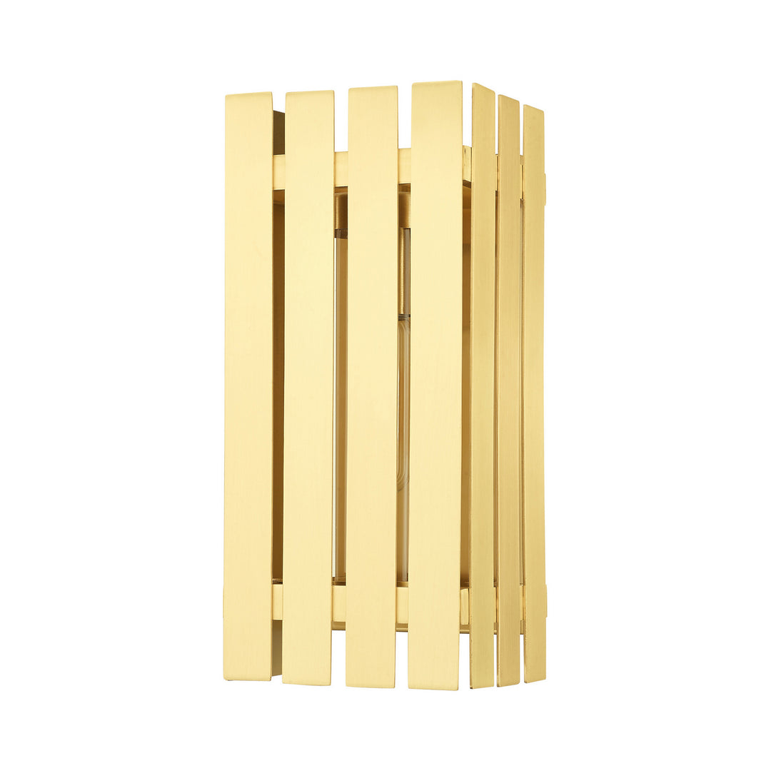 Livex Lighting 20752-12  Greenwich Outdoor Satin Brass