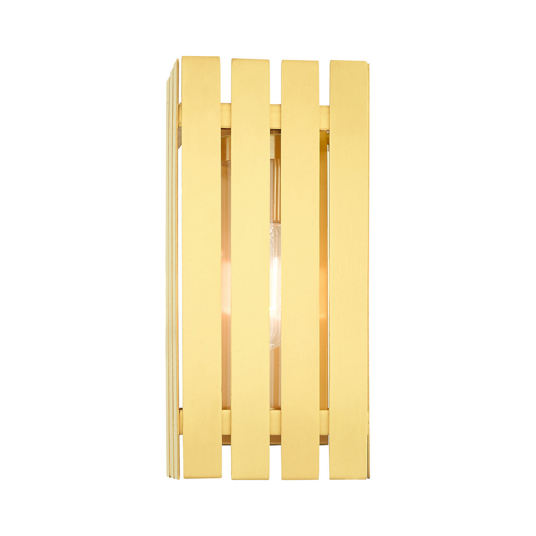 Livex Lighting 20752-12  Greenwich Outdoor Satin Brass