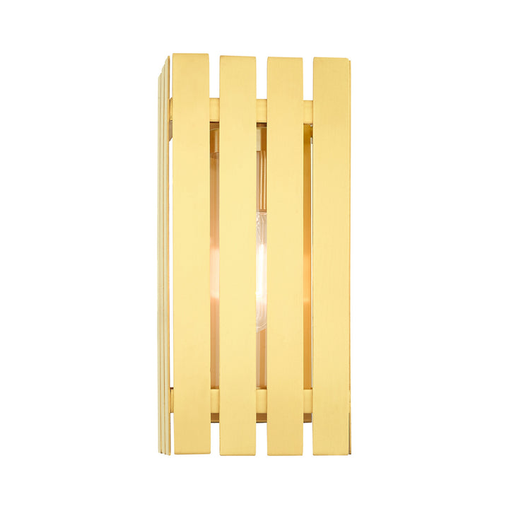 Livex Lighting 20752-12  Greenwich Outdoor Satin Brass