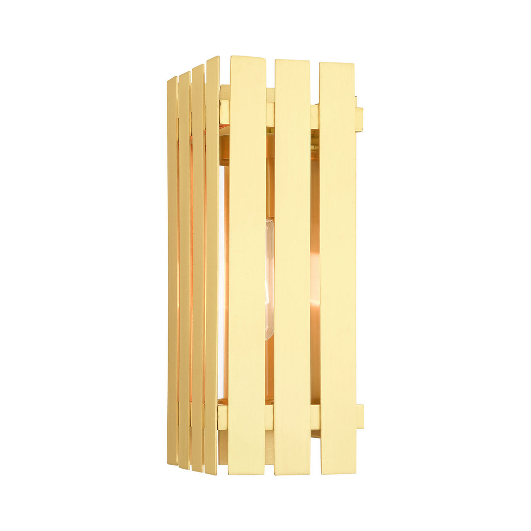 Livex Lighting 20752-12  Greenwich Outdoor Satin Brass