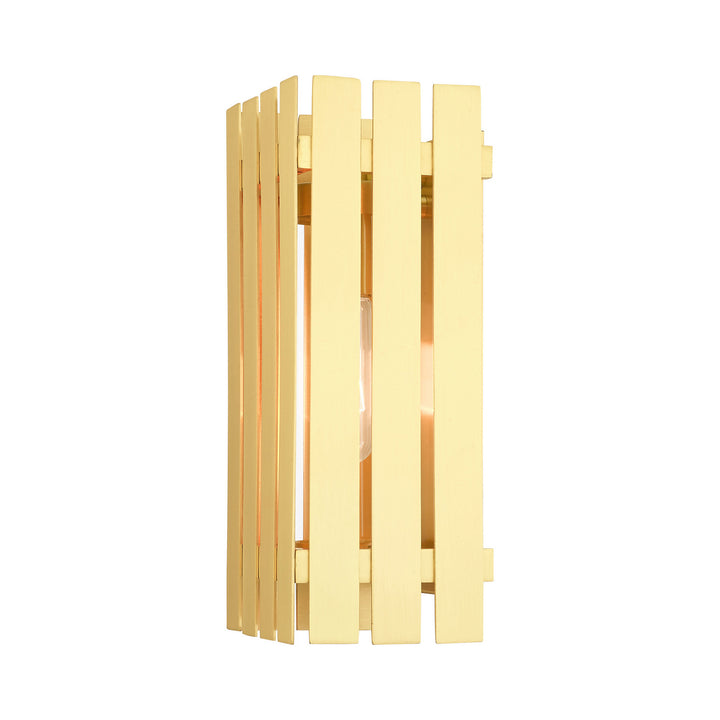 Livex Lighting 20752-12  Greenwich Outdoor Satin Brass