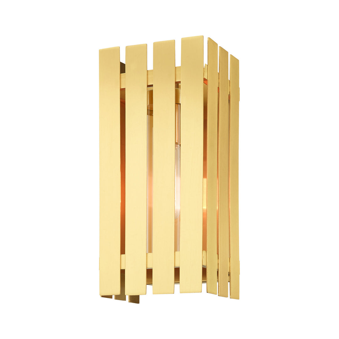 Livex Lighting 20752-12  Greenwich Outdoor Satin Brass